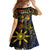 Philippines Sarimanok Family Matching Tank Maxi Dress and Hawaiian Shirt Papanok Legendary Bird Okir Polynesian Pattern