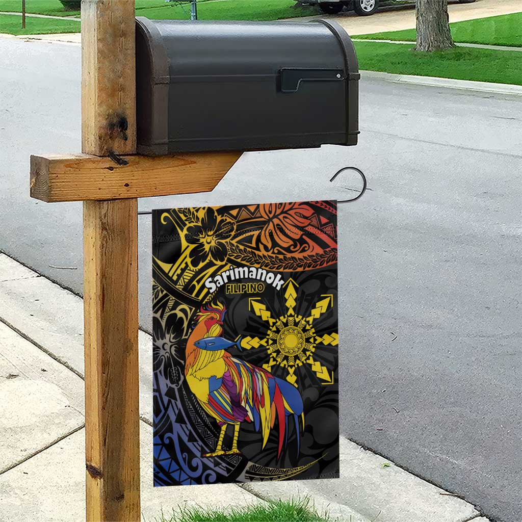 Philippines Sarimanok Garden Flag Papanok Legendary Bird Okir Polynesian Pattern
