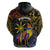 Philippines Sarimanok Hoodie Papanok Legendary Bird Okir Polynesian Pattern