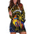 Philippines Sarimanok Hoodie Dress Papanok Legendary Bird Okir Polynesian Pattern