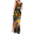 Philippines Sarimanok Tank Maxi Dress Papanok Legendary Bird Okir Polynesian Pattern