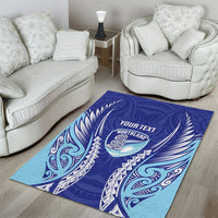 Northland 2026 Rugby Custom Area Rug NZ Maori Silver Fern