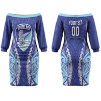 Northland 2026 Rugby Custom Couples Matching Off The Shoulder Long Sleeve Dress and Hawaiian Shirt NZ Maori Silver Fern LT14