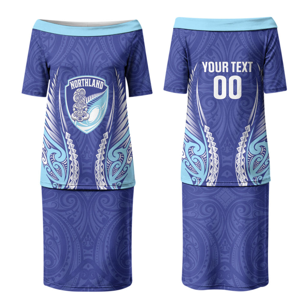 Northland 2026 Rugby Custom Couples Matching Puletasi and Hawaiian Shirt NZ Maori Silver Fern LT14 - Polynesian Pride