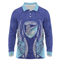 Northland 2026 Rugby Custom Long Sleeve Polo Shirt NZ Maori Silver Fern