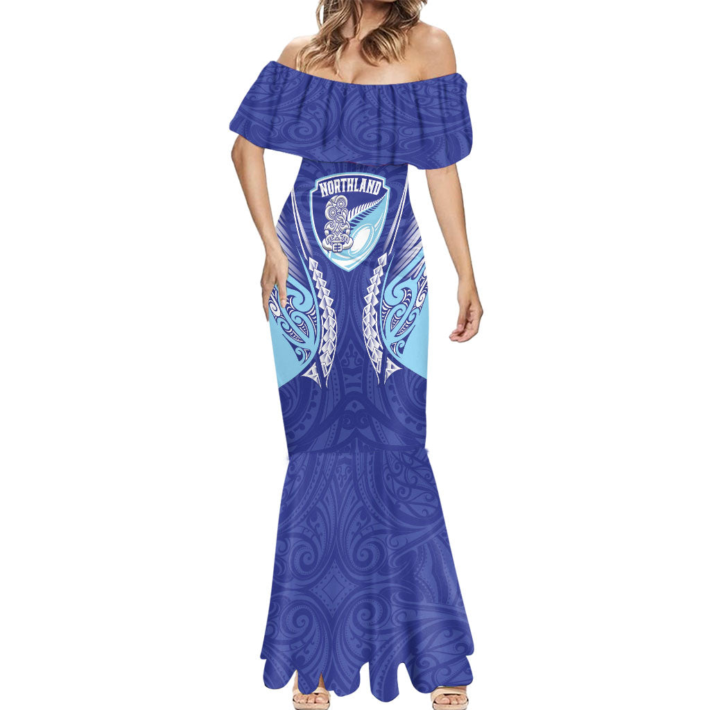 Northland 2026 Rugby Custom Mermaid Dress NZ Maori Silver Fern