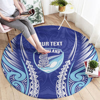 Northland 2026 Rugby Custom Round Carpet NZ Maori Silver Fern