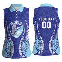 Northland 2026 Rugby Custom Women Sleeveless Polo Shirt NZ Maori Silver Fern