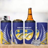Otago 2026 Rugby Custom 4 in 1 Can Cooler Tumbler NZ Maori Silver Fern