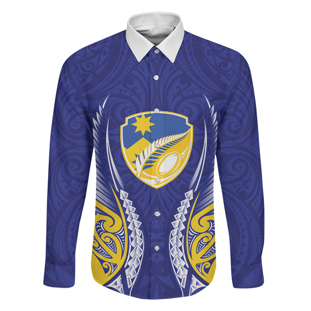 Otago 2026 Rugby Custom Family Matching Long Sleeve Bodycon Dress and Hawaiian Shirt NZ Maori Silver Fern