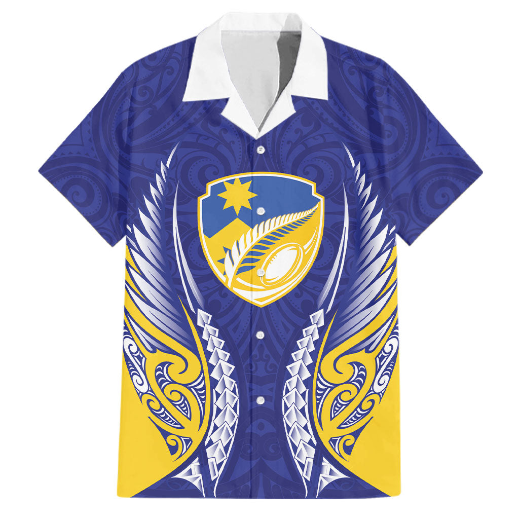 Otago 2026 Rugby Custom Family Matching Summer Maxi Dress and Hawaiian Shirt NZ Maori Silver Fern