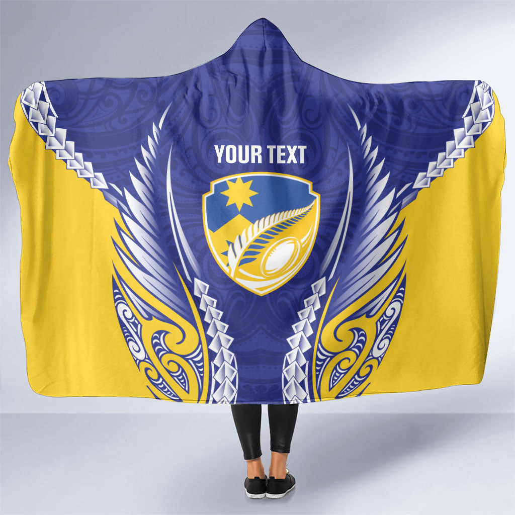 Otago 2026 Rugby Custom Hooded Blanket NZ Maori Silver Fern