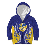 Otago 2026 Rugby Custom Kid Hoodie NZ Maori Silver Fern