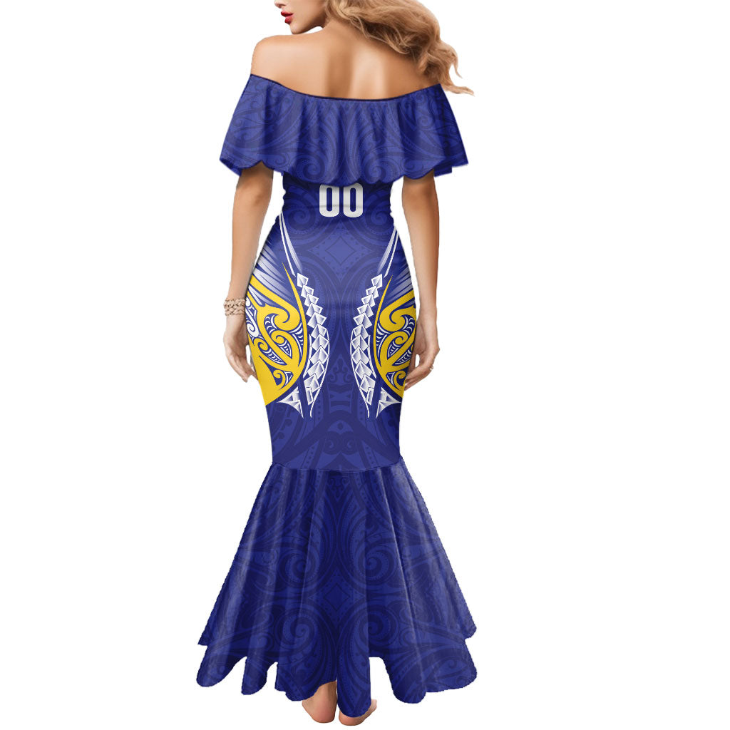 Otago 2026 Rugby Custom Mermaid Dress NZ Maori Silver Fern