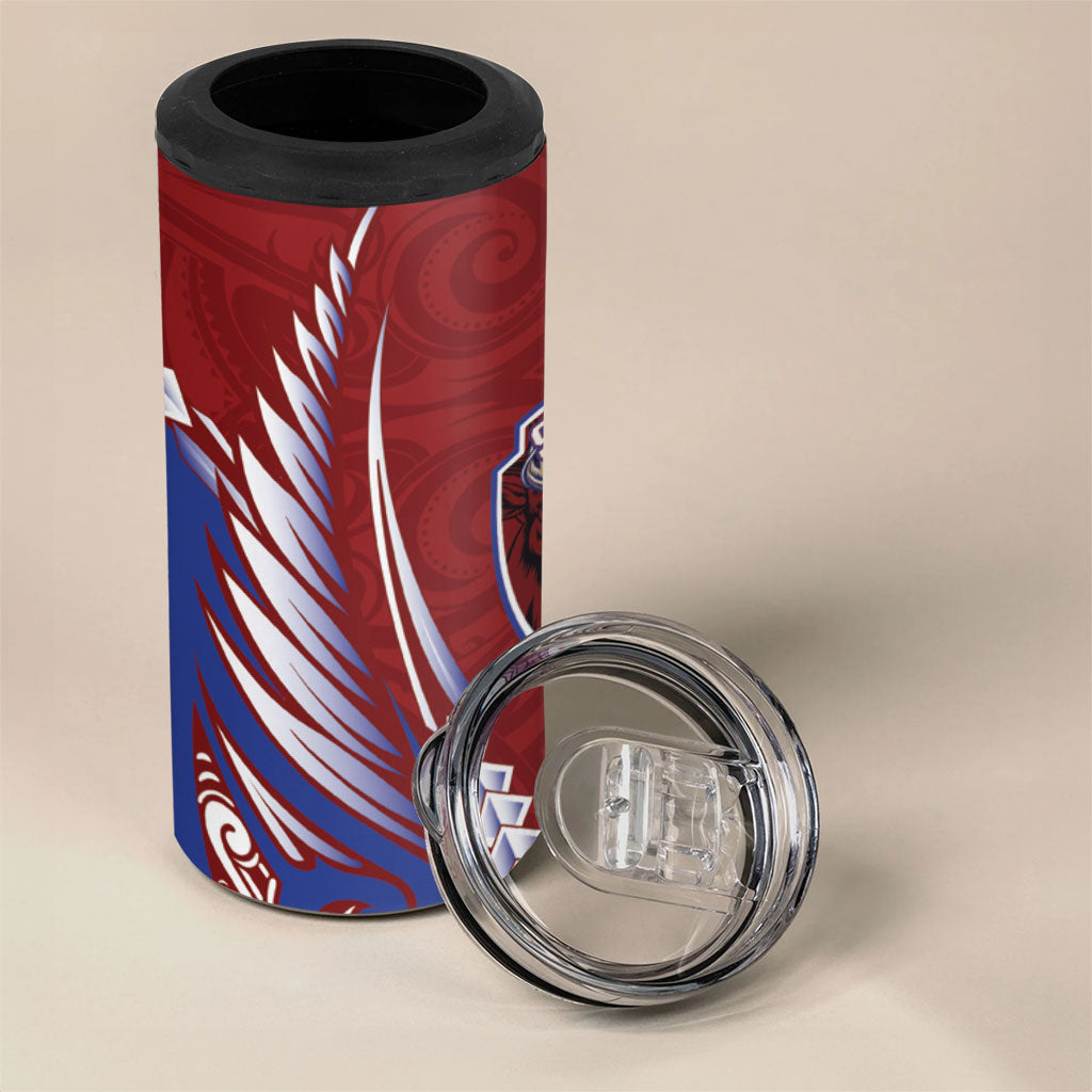 Southland 2026 Rugby Custom 4 in 1 Can Cooler Tumbler NZ Maori Silver Fern
