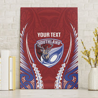 Southland 2026 Rugby Custom Canvas Wall Art NZ Maori Silver Fern