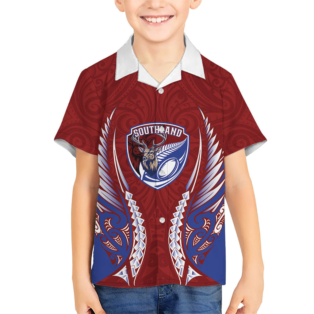 Southland 2026 Rugby Custom Family Matching Long Sleeve Bodycon Dress and Hawaiian Shirt NZ Maori Silver Fern