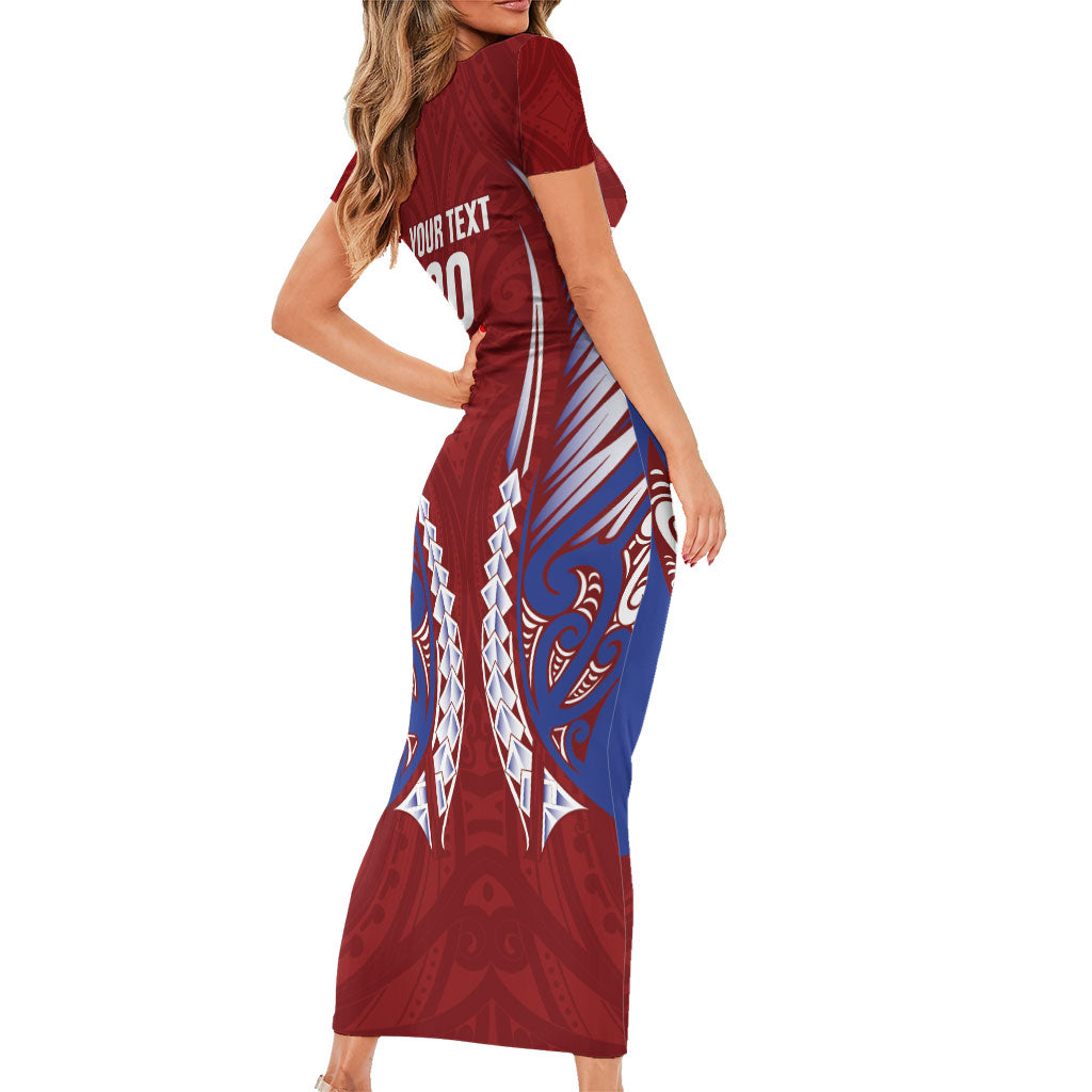 Southland 2026 Rugby Custom Family Matching Short Sleeve Bodycon Dress and Hawaiian Shirt NZ Maori Silver Fern