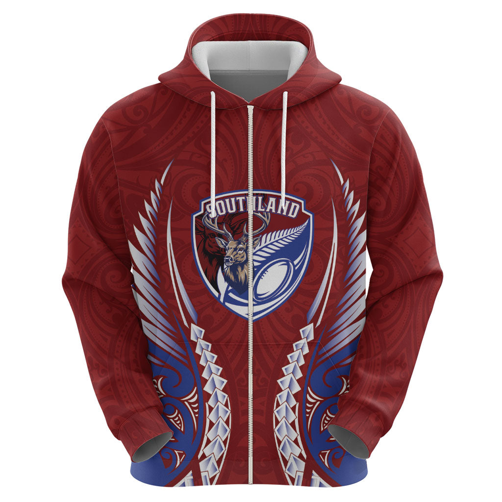 Southland 2026 Rugby Custom Hoodie NZ Maori Silver Fern