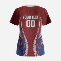 Southland 2026 Rugby Custom Scrub Top NZ Maori Silver Fern