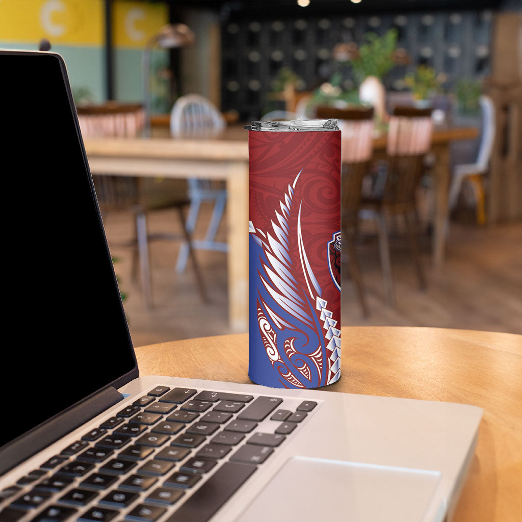 Southland 2026 Rugby Custom Skinny Tumbler NZ Maori Silver Fern