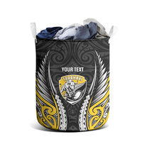 Taranaki 2026 Rugby Custom Laundry Basket NZ Maori Silver Fern