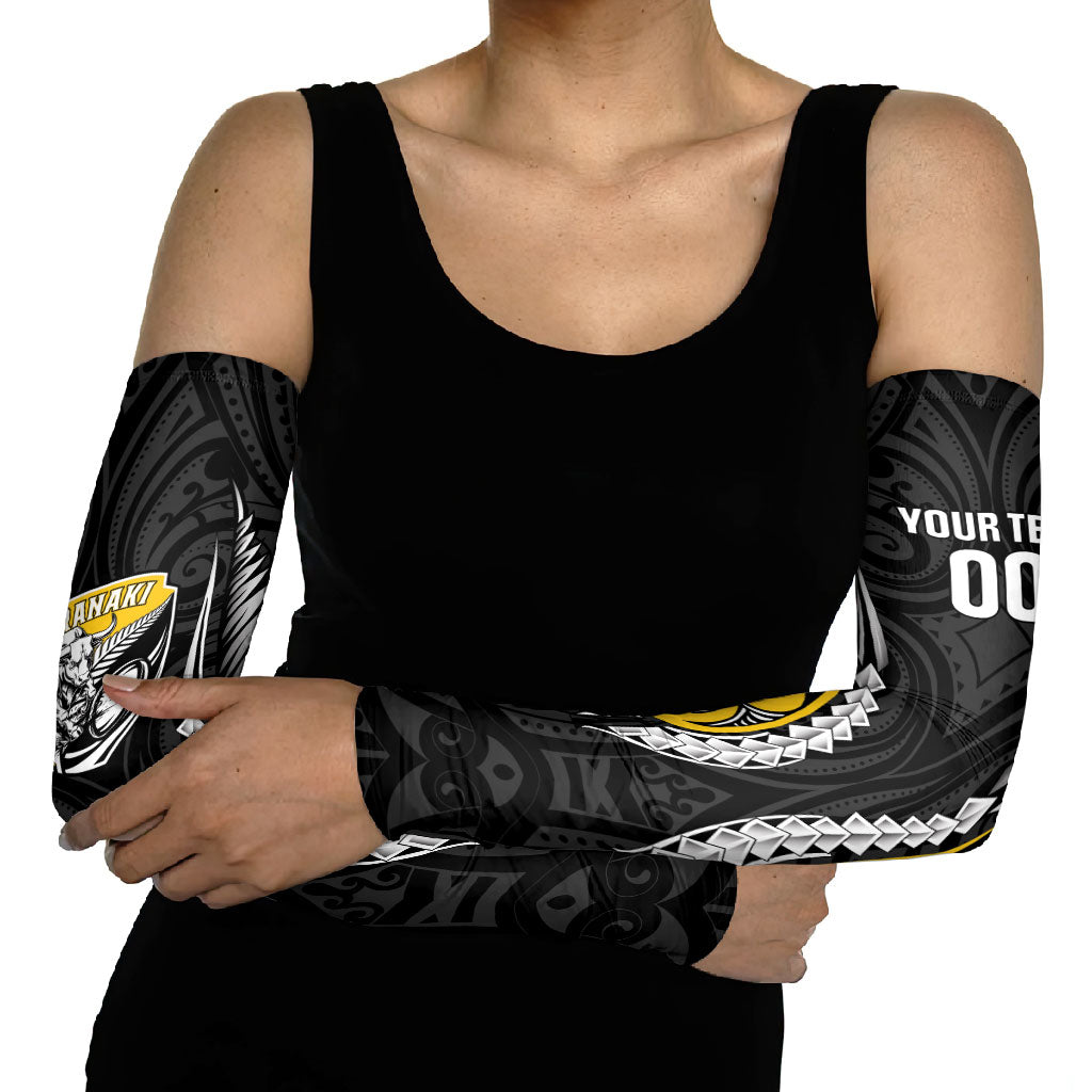 Taranaki 2026 Rugby Custom Arm Sleeves NZ Maori Silver Fern