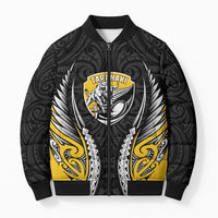 Taranaki 2026 Rugby Custom Bomber Puffer Jacket NZ Maori Silver Fern