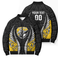 Taranaki 2026 Rugby Custom Bomber Puffer Jacket NZ Maori Silver Fern