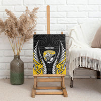Taranaki 2026 Rugby Custom Canvas Wall Art NZ Maori Silver Fern