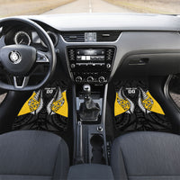Taranaki 2026 Rugby Custom Car Mats NZ Maori Silver Fern