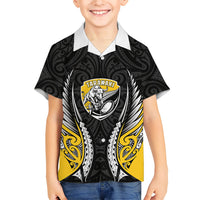 Taranaki 2026 Rugby Custom Family Matching Tank Maxi Dress and Hawaiian Shirt NZ Maori Silver Fern