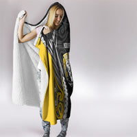Taranaki 2026 Rugby Custom Hooded Blanket NZ Maori Silver Fern