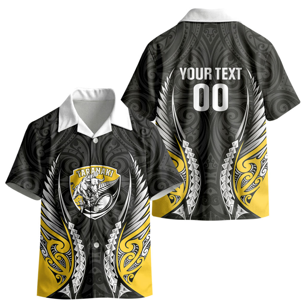 Taranaki 2026 Rugby Custom Kid Hawaiian Shirt NZ Maori Silver Fern LT14 - Polynesian Pride