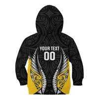 Taranaki 2026 Rugby Custom Kid Hoodie NZ Maori Silver Fern