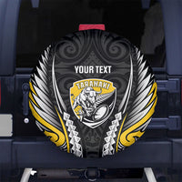 Taranaki 2026 Rugby Custom Spare Tire Cover NZ Maori Silver Fern