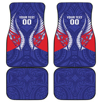 Tasman Bay 2026 Rugby Custom Car Mats NZ Maori Silver Fern