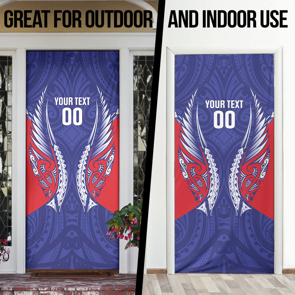Tasman Bay 2026 Rugby Custom Door Cover NZ Maori Silver Fern