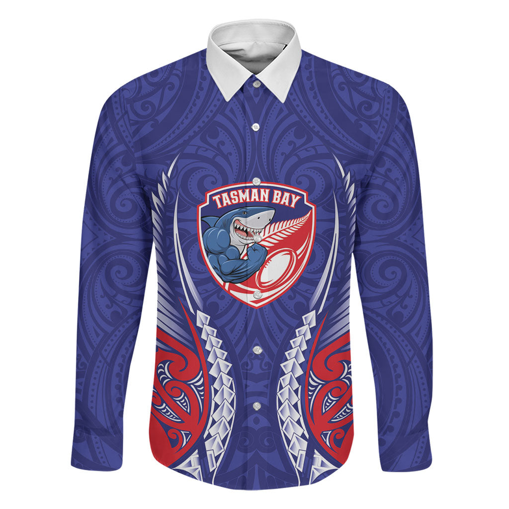 Tasman Bay 2026 Rugby Custom Family Matching Long Sleeve Bodycon Dress and Hawaiian Shirt NZ Maori Silver Fern
