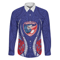 Tasman Bay 2026 Rugby Custom Family Matching Long Sleeve Bodycon Dress and Hawaiian Shirt NZ Maori Silver Fern