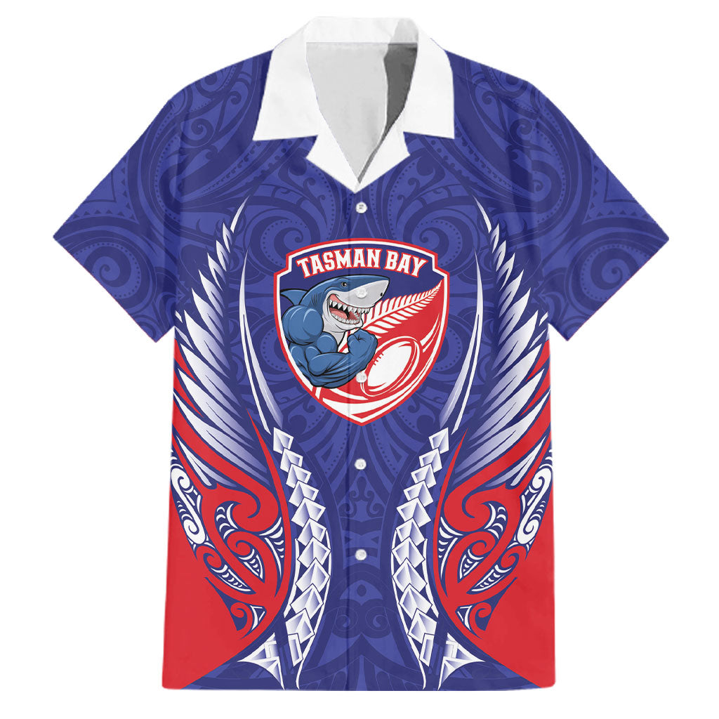 Tasman Bay 2026 Rugby Custom Family Matching Off Shoulder Maxi Dress and Hawaiian Shirt NZ Maori Silver Fern