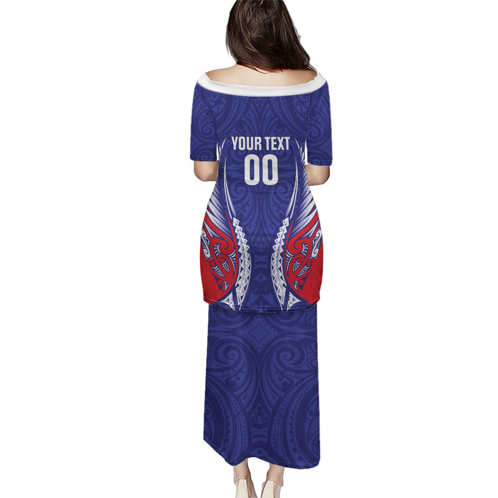 Tasman Bay 2026 Rugby Custom Family Matching Puletasi and Hawaiian Shirt NZ Maori Silver Fern