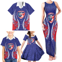 Tasman Bay 2026 Rugby Custom Family Matching Tank Maxi Dress and Hawaiian Shirt NZ Maori Silver Fern