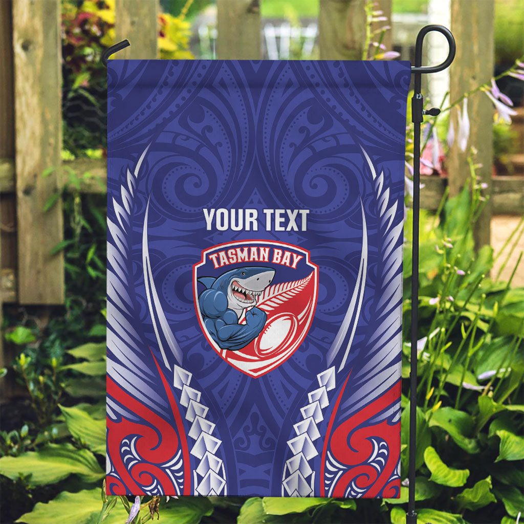 Tasman Bay 2026 Rugby Custom Garden Flag NZ Maori Silver Fern