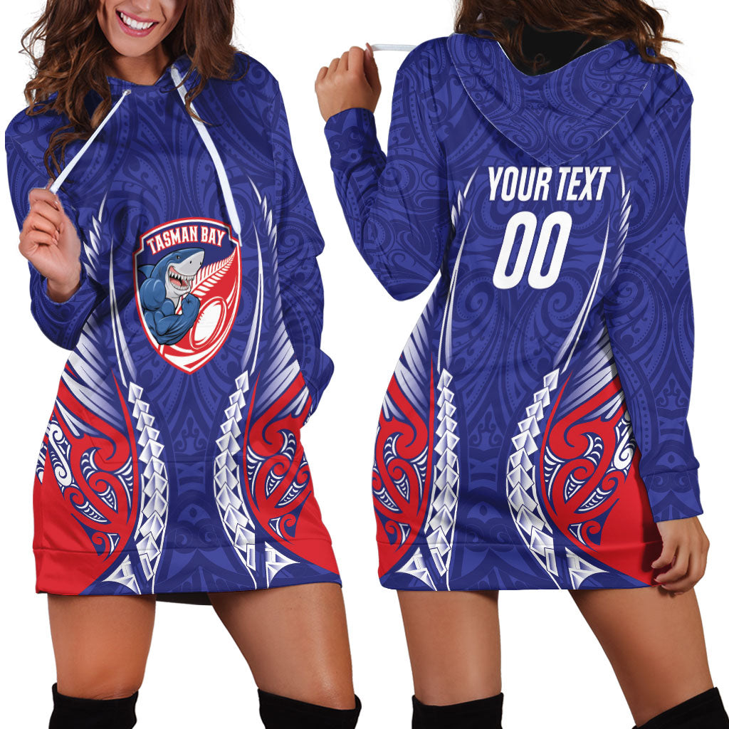 Tasman Bay 2026 Rugby Custom Hoodie Dress NZ Maori Silver Fern