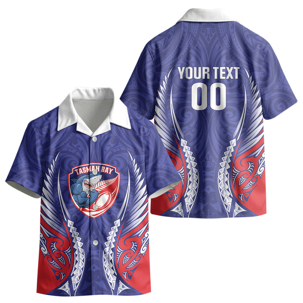 Tasman Bay 2026 Rugby Custom Kid Hawaiian Shirt NZ Maori Silver Fern LT14 - Polynesian Pride