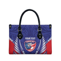 Tasman Bay 2026 Rugby Custom Leather Bag NZ Maori Silver Fern