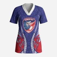 Tasman Bay 2026 Rugby Custom Scrub Top NZ Maori Silver Fern