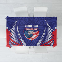 Tasman Bay 2026 Rugby Custom Tablecloth NZ Maori Silver Fern