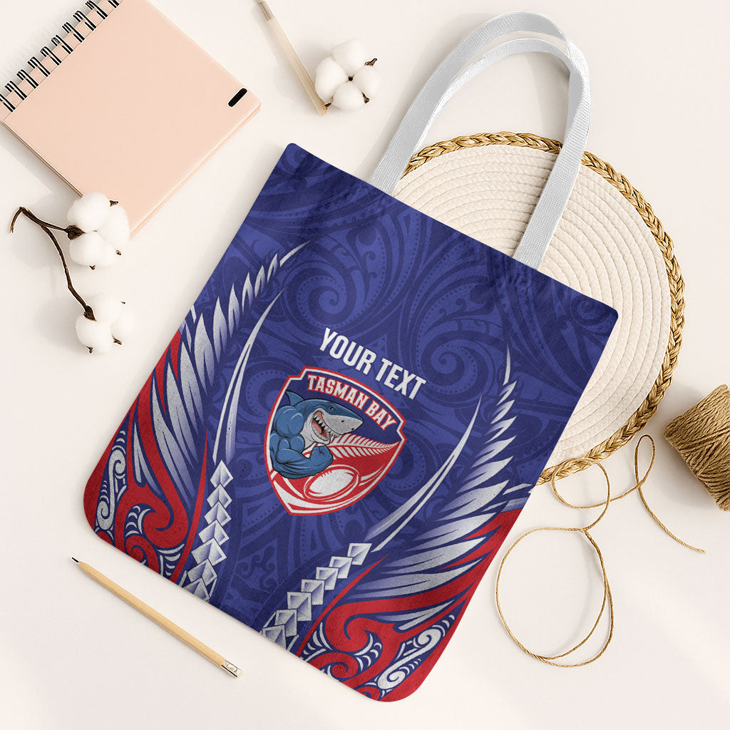 Tasman Bay 2026 Rugby Custom Tote Bag NZ Maori Silver Fern